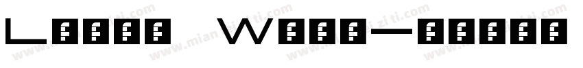 Laslo Wide字体转换